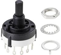 TRU COMPONENTS TC-9415596 SR26A4-2X6-18F20 Commutateur rotatif 250 V 150 mA 12 x 30 °