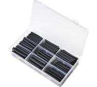 TRU COMPONENTS TC-9508152 Assortiment de gaines thermorétractables noir Taux de retreint:3:1 300 pc(s)