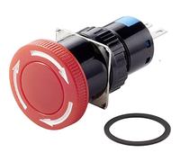 TRU COMPONENTS TC-LAS1-AY-11TS Arrêt d'urgence 250 V/AC 3 A 1 NF (R), 1 NO (T) IP40 1 pc(s)