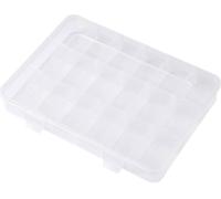 TRU COMPONENTS TC-SG18-012 Mallette de rangement (L x l x H) 200 x 160 x 30 mm Nombre de compartiments: 18 séparations variables Contenu 1 pc(s)