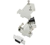 TRU COMPONENTS TCD45NT09MDBSK 7708512 Kit embase SUB-D femelle 45 ° Nombre de pôles: 9 fût à souder 1 pc(s)