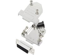 TRU COMPONENTS TCD45NT15MDBSK 7709260 Kit embase SUB-D femelle 45 ° Nombre de pôles: 15 fût à souder 1 pc(s)