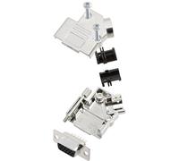 TRU COMPONENTS TCD45PKM09HDS15K 7709156 Kit embase SUB-D femelle 45 ° Nombre de pôles: 15 fût à souder 1 pc(s)