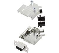TRU COMPONENTS TCD45ZK09HDS15K 7708956 Kit embase SUB-D femelle 45 ° Nombre de pôles: 15 fût à souder 1 pc(s)