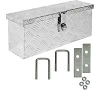 Truck Box Caisse de Transport Remorque Boîte à Outils Chequer Plaque en Alu D015 y compris matériel de montage trucky