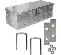 Truck Box Caisse de Transport Remorque Boîte à Outils Chequer Plaque en Alu D025 y compris matériel de montage trucky