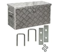 Truck Box Caisse de Transport Remorque Boîte à Outils Chequer Plaque en Alu D040 y compris matériel de montage trucky