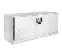 Trucky Boîte à outils en aluminium pour camion, sous le sol, pour timon, boîte à outils avec serrure et clé, stable, taille au choix : boîte 03 (91 x 35 x 40 cm)