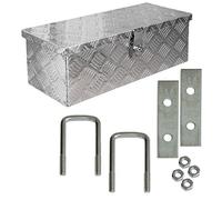 Truck Box Caisse de Transport Remorque Boîte à Outils Chequer Plaque en Alu D025 y compris matériel de montage trucky