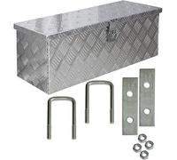 Trucky Truck Box Caisse de Transport Remorque Boîte à Outils Chequer Plaque en Alu D050 y compris matériel de montage