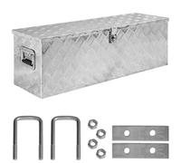 Trucky Truck Box Caisse de Transport Remorque Boîte à Outils Chequer Plaque en Alu D100 y compris matériel de montage