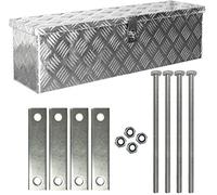 Trucky Truck Box Caisse de Transport Remorque Boîte à Outils Chequer Plaque en Alu y compris matériel de montage D035