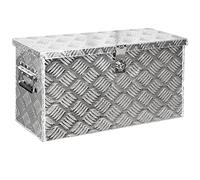 Trucky Truck Box Caisse de Transport Remorque Boîte à Outils | Modèle D040, 59 x 25 x 31 cm, Chequer Plaque en Alu, voiture, Atelier