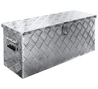 Trucky Truck Box Caisse de Transport Remorque Boîte à Outils | Modèle D055, 76 x 26 x 35 cm, Chequer Plaque en Alu, voiture, Atelier