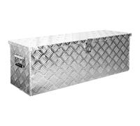 Trucky Truck Box Caisse de Transport Remorque Boîte à Outils | Modèle D100, 99 x 33 x 32 cm, Chequer Plaque en Alu, voiture, Atelier