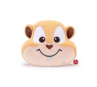 Trudi Coussin Castor oreillers décoratifs en Peluche d'ameublement d'animaux, Cadeau d'anniversaire | 34x37x9cm Taille M Pillows | modèle 28095