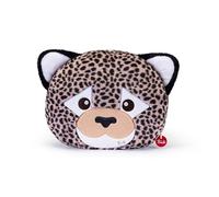 Trudi Coussin léopard oreillers décoratifs en Peluche d'ameublement d'animaux, Cadeau d'anniversaire | 32x38x9cm Taille M Pillows | modèle 28097
