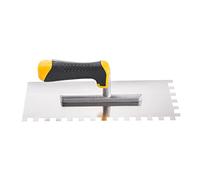 Truelle à dents Hardy Working Tools 12 cm x 28 cm, lissage en acier inoxydable. Peigne de 8 mm de largeur, outil robuste pour carrelage de taille moyenne lors de vos travaux de rénovation.