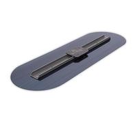 Truelle à plancher Marshalltown, truelle à chape, patin, palette en acier bleu, extrémités arrondies, taille de la truelle : 914x314 mm