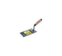 Truelle carrée 18 cm - Lame acier trempé, patte forgée, manche bois FSC® 100% - Culot métal, outil de maçonnerie - LEBORGNE