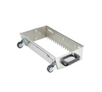 Truelle crantée réglable 60 cm avec roues et poignée, spatule en acier inoxydable colle à carrelage sols et murs (60cm/23.62in)