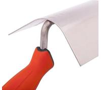 Truelle d'angle 120 x 95 mm - Truelle ronde - Truelle pour bords - Truelle d'angle intérieur - Truelle d'angle intérieur et extérieur avec poignée souple - Truelle d'angle extérieur - Fabriqué dans l'