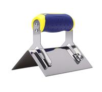 Truelle d'angle extérieur pour cloisons sèches 6x2,6" | Outil de façonnage en acier inoxydable avec poignée ergonomique pour le plâtrage de chantier de construction et la maçonnerie