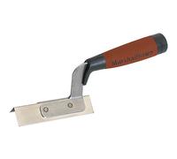 Truelle d'angle extérieure Marshalltown avec poignée DuraSoft, truelle d'angle en acier inoxydable, dimensions de la truelle : 108x38 mm