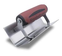 Truelle d'angle intérieur Marshalltown avec rayon de 13 mm et manche Durasoft, en acier inoxydable, pour les poseurs de cloisons sèches et les plâtriers, dimensions : 152x64 mm