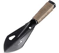 Truelle de Randonnée Ultralégère, Pelle de Camping Légère, Truelle de Jardin Robuste, Outil de Détection de Métaux Multifonctionnel avec Pochette de Transport pour la Randonnée en(Le Noir)