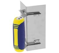 Truelle Ergonomique D’angle Acier Extérieure, Inoxydable Poignée | Finition Précise des Coins, Entretien Simple, Couleur Argentée, Usage Chantier, Outil Manuel pour Plâtre