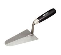 Truelle italliene ronde - lame acier - manche bois - 240 mm -