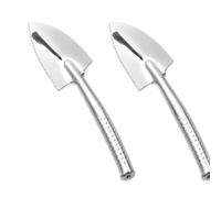Truelle Jardinage Métal Pointue, 2 Mini pelles Pointues en INOX