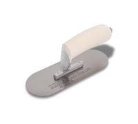 Truelle pour piscine de Marshalltown avec manche en bois, acier au carbone, truelle pour sol et béton, dimensions : 254x76 mm