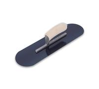 Truelle pour piscine Marshalltown manche en bois acier bleu truelle sol béton 356x102 mm