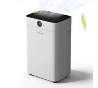 TRULIVA Déshumidificateur 25 L/jour avec séchage du linge, dégivrage automatique, R290, réservoir de 2,8 L et tuyau d’évacuation en continu, pour la maison, les sous-sols, la salle de bain, les chambr