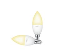 Trust WIFI E14 Ampoule Connectée, Compatible avec Alexa et Google Home, Ampoule LED Dimmable E14, Sans Hub, 2.4GHz Lampe LED, Ampoule WiFi, Lumière Blanche Chaude à Froide - Lot de 2