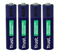 Trust - Batterie - USB-C + batterie 4 x AAA - (rechargeables) - 500 mAh
