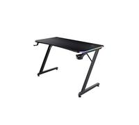 Trust Gaming GXT 709 Luminus Bureau Gaming Blanc LED RGB 120 x 60, 10 Modes Couleur, Alim USB, Bureau Gamer avec Support de Casque