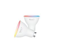 Trust GU10 Ampoule Connectée Lampe LED Blanc et Couleur, Lot de 2 | 1800-6500K, 5W, 345 Lumens, Compatible avec Alexa et Google Home, Sans Hub, WiFi 2.4GHz, Spotlight Dimmable