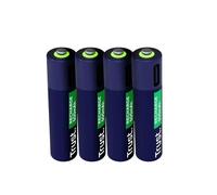 Trust - Piles AAA Rechargeables USB-C - Batteries Rechargeables Haute Capacité - Recharge Rapide - Lot Écologique