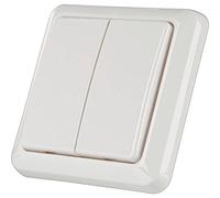 Trust Smart Home AWST-8802 Interrupteur mural à double allumage sans fil Blanc