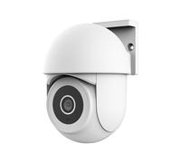 Trust SMARTCAM-3900 Camera de Surveillance 360° Exterieure, Blanc | Vision Nocturne, Lumière/Sirène/Microphone Intégrés, Détection Humaine, Camera WiFi avec Application