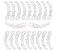 TRUSTLIONTEK Pièces de rechange pour tondeuse à gazon Makita, lame de rechange pour coupe-bordure, 20 lames en plastique pour Makita 198426-9 Lames de rechange.