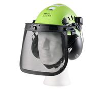 TRUTZHOLM Casque Forestier Vert avec Visière et Protection Auditive ABS 800 g