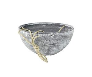 TS Panier à Fleurs Suspendu Cera-Mix Récipient Pot Nova, résistant au Gel et léger 25 x 25 x 12 cm Béton
