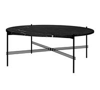 TS Table Basse Ronde Ø105 Noir/ Marbre Noir Marquina