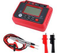 TS58 Testeur de résistance d'isolation numérique 0.1M��-10G��� Mégohmmètre avec écran LCD rétro-éclairé AC DC 10-600V Maximum 2000 points DAR PI Index Kit de résistance d'isolation avec sac à fermetur