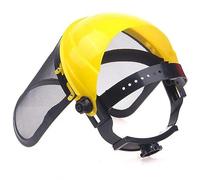 Tsffae Acier en Acier en Acier Inoxydable Herbeau De Sécurité Casqueur De Sécurité avec Un Masque De Protection en Masse Pleine Face Bouclier De Sécurité pour Protection Forestière du Coupe-Brosse