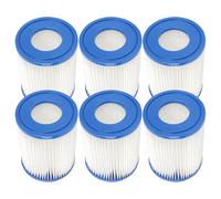 Tsffsy Lot de 6 filtres de Piscine compatibles pour Bestway II Cartridge Replacement Filter Compatible with Lay Z Spa Filter Pump